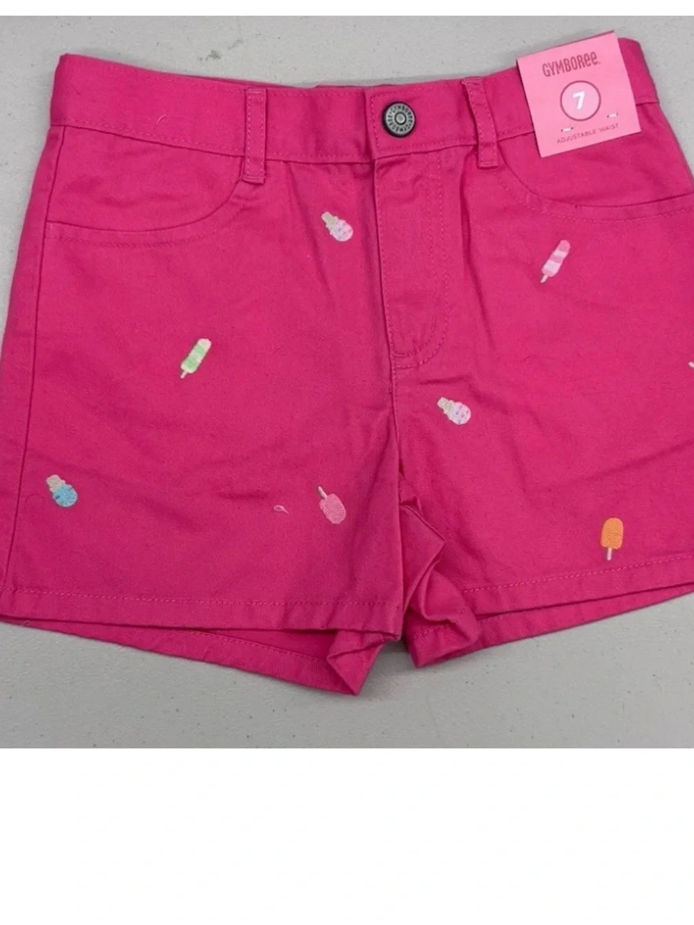 Gymboree Girls 7 bundle Pant Shorts Skort Tops Pink Denim School Ladybug Heart